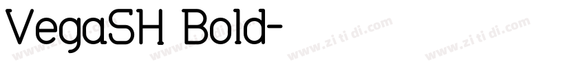 VegaSH Bold字体转换
